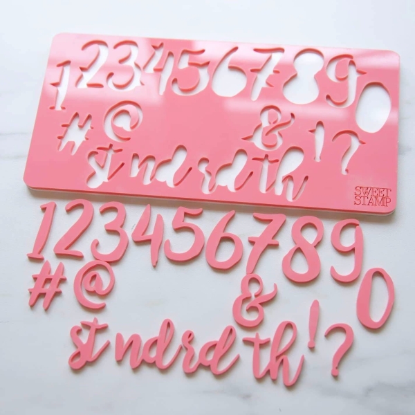 Sweet Stamp - Stylish - Zahlen und Symbole